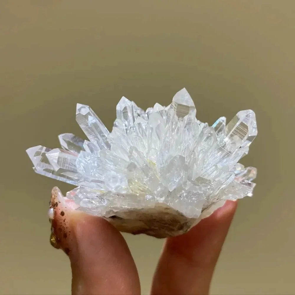 100% Natural Crystal Cluster Chrysanthemum Raw Stone Crystals Quartz Cluster Gemstone Specimen Meditation Feng Shui Home Decor