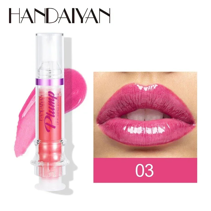 Lip Plumping Booster Lasting Sexy Plumper Glitter Red Nude Lipstick Liquid Waterproof Moisturize Oil Lipgloss Makeup Lip Care