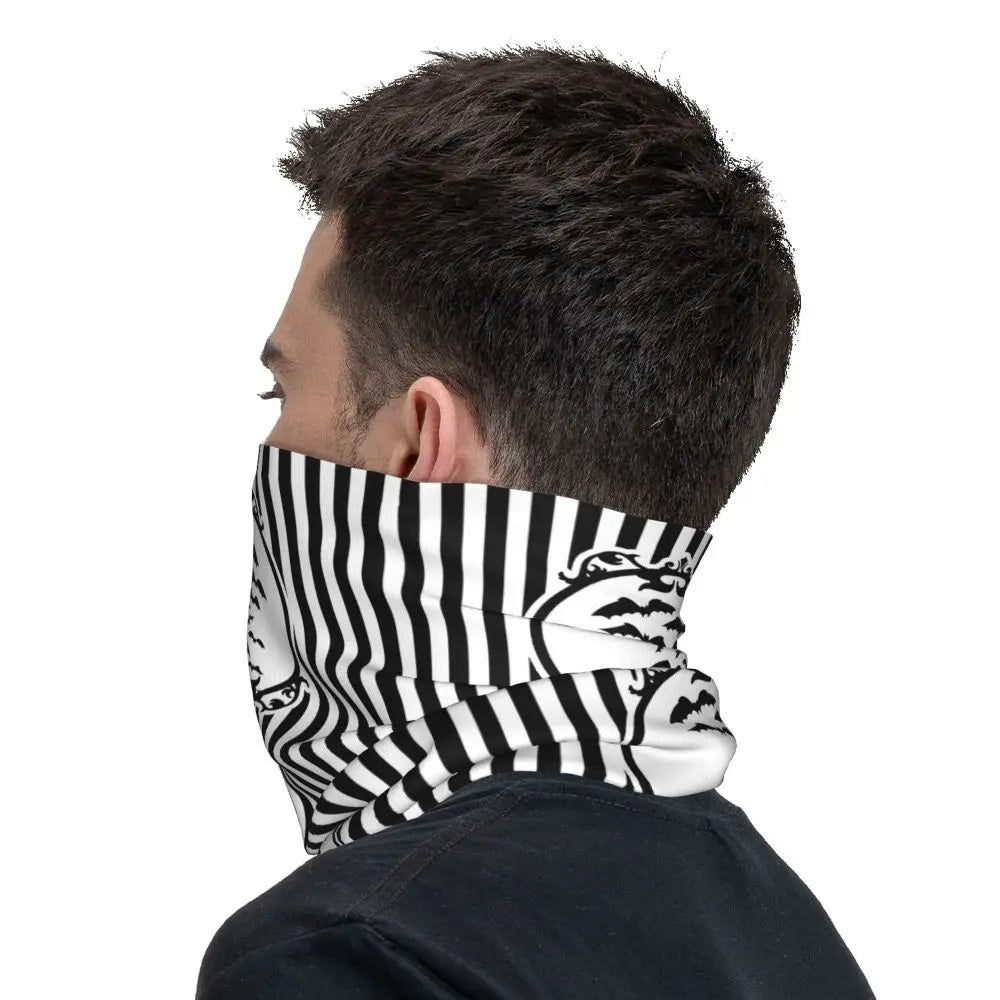 Custom Halloween Vampire Bats Winter Headband Neck Warmer Women Men Hiking Running Tube Scarf Face Bandana Gaiter