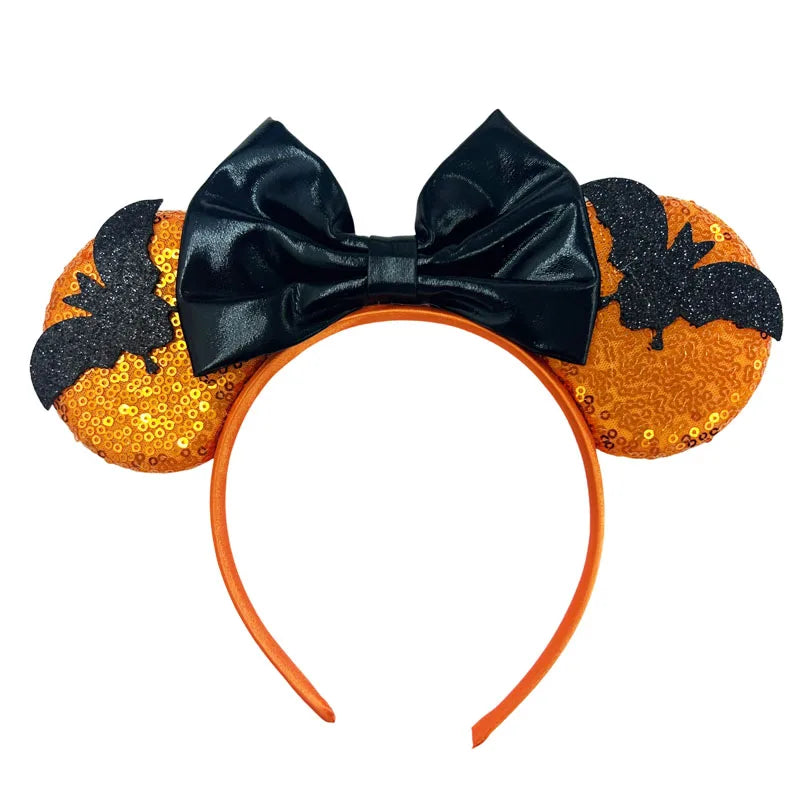 Chic Mickey Mouse Ears Headbands Women Halloween Party Cosplay Bad Guys Hairbands Girls Festival Gift Kids DIY Hair Accessories