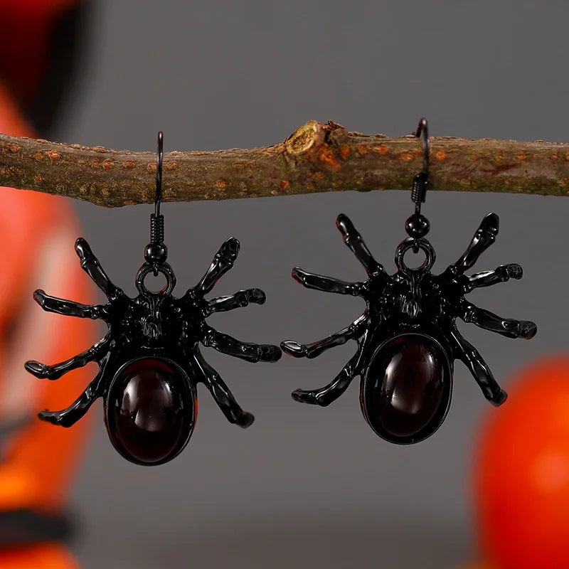 Funny Spider Webs Bats Skeletons Butterflies  Stud Earrings for Women Fashion Jewelry Minimalist Accessories Wholesale Halloween