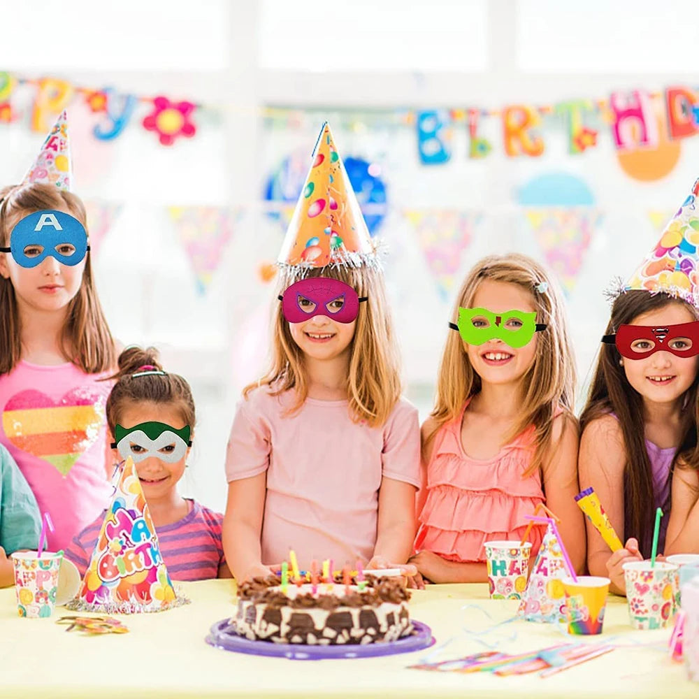 10/30Pc Spiderman Mask Party Supplies Superhero Cosplay Christmas Halloween Felt Mask for Kids Boy Girl Party Favors Decorations