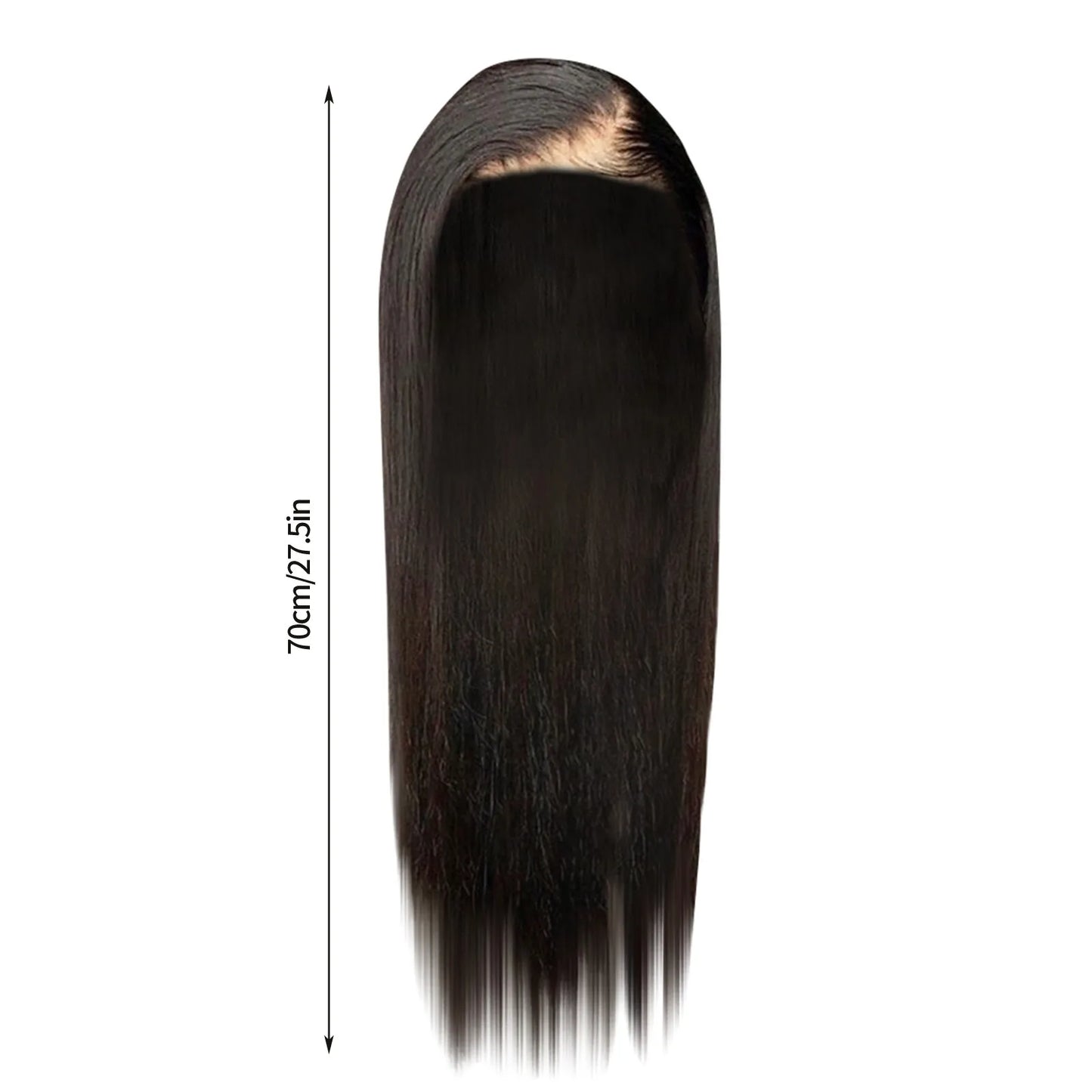 Lace Front Wig Human Hair Pre-Pulled Baby Hair Glue Free Human Hair Wig For Black Women Natural Color (20 Inch) Gift Ideas