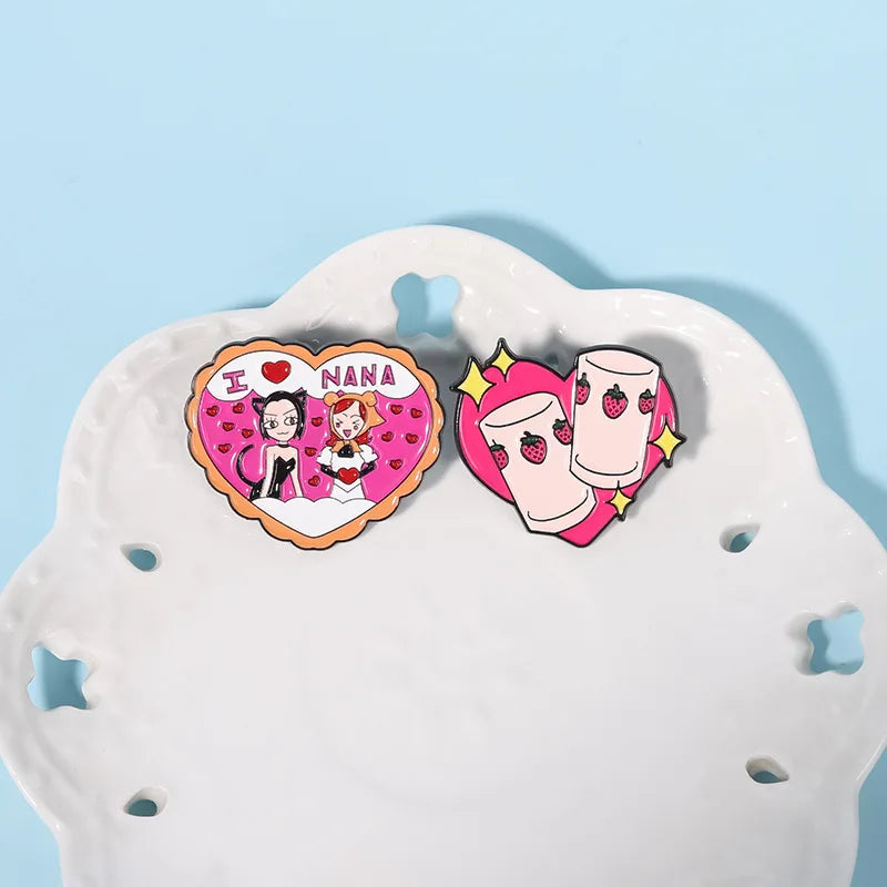 Anime Heart Rose Enamel Pins You Are Dreamy Cartoon Horror Mask Coffin Spider Lapel Badges Halloween Backpack Jewelry Gifts