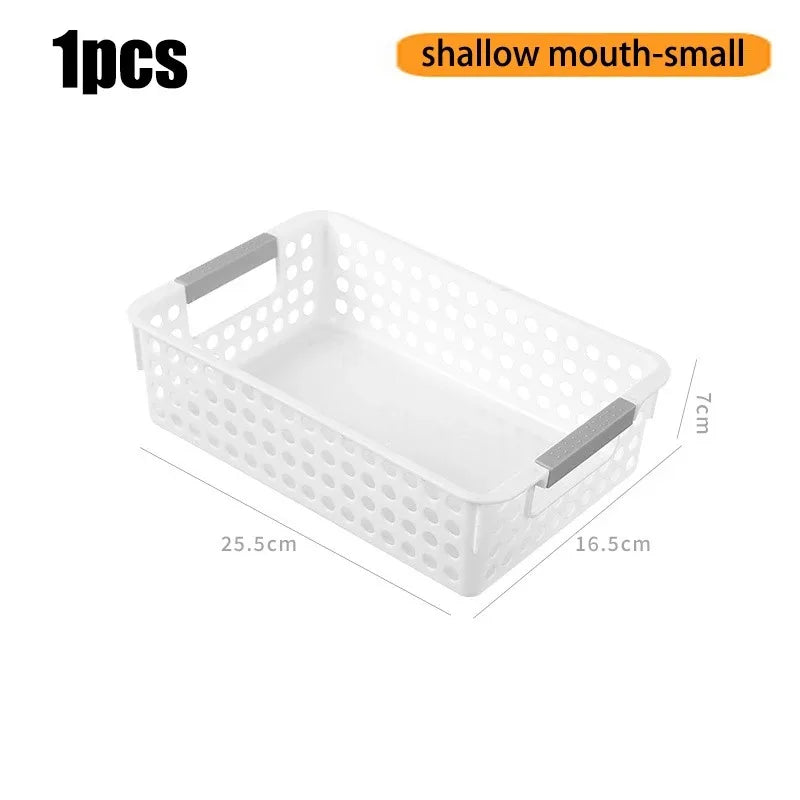 Household miscellaneous items storage basket snack toy storage box plastic shelf kitchen tabletop minimalist storage box