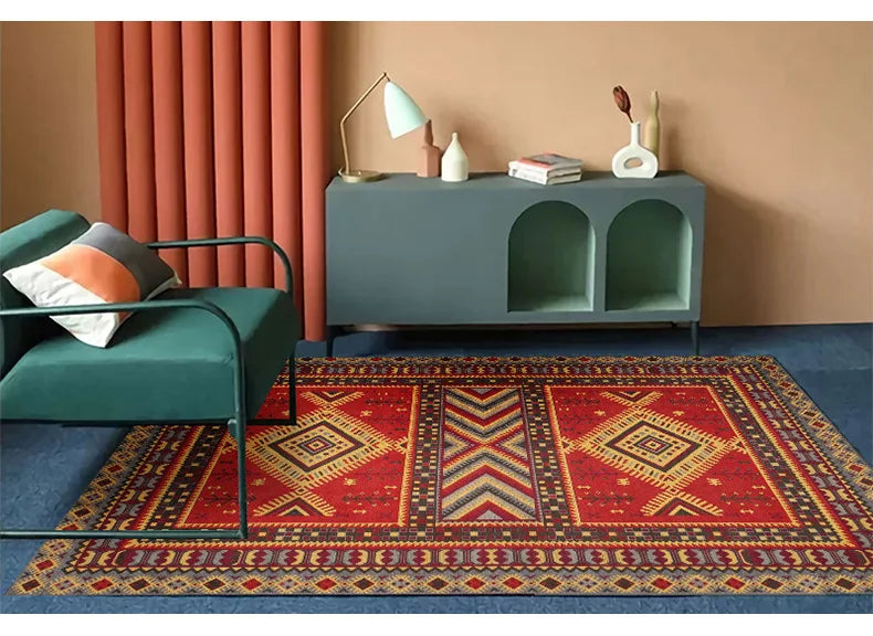 Bohemia Living room rugs Ethnic Style Bedroom Rug Large Area Rugs Non-slip Porch Mat Decoration home coffee tables floor mats