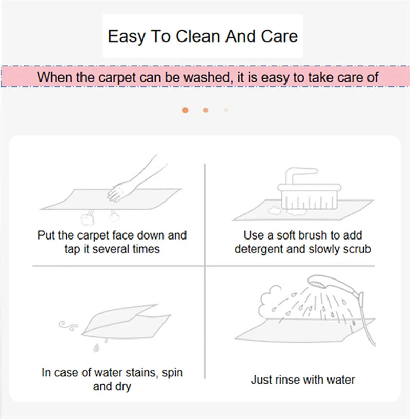 Nordic Furry Rug Bedroom Carpet Living  Room Modern Decoration Hairy Carpets Large Size Black Gray Pink Beige Non Slip Mat