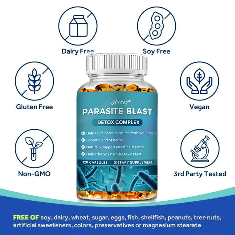 Parasite Blast - Bowel Cleansing Supplement, Digestive Health, Immune Health, Parasite Removal