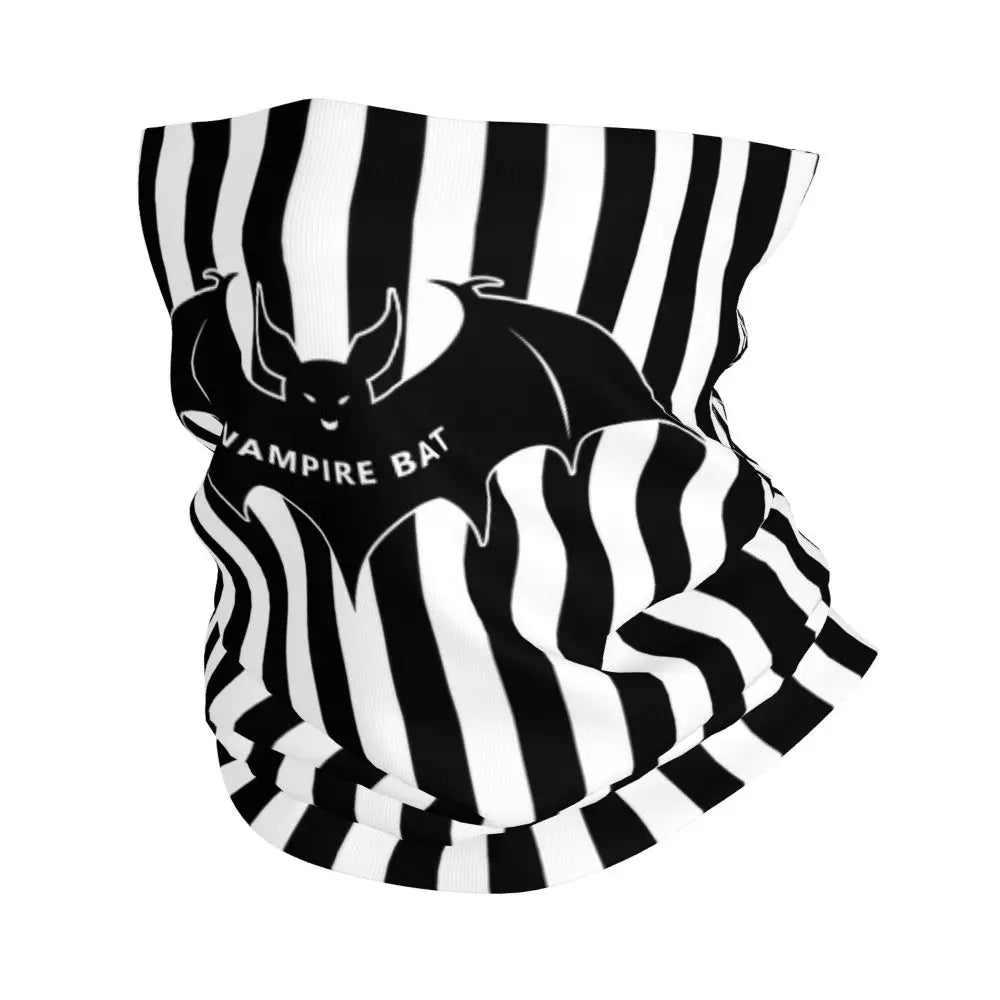 Custom Halloween Vampire Bats Winter Headband Neck Warmer Women Men Hiking Running Tube Scarf Face Bandana Gaiter