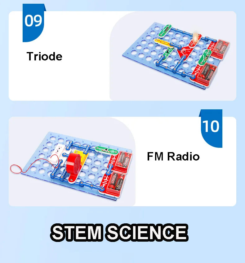 Circuit Electronic Exploration Toys for Kids tecnología Physic Education Learning Children Stem Toys Gifts Science Kits For Kids