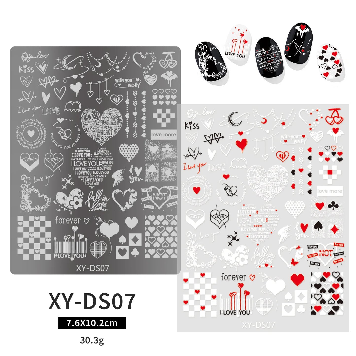 Halloween Nail Stamping Plates Nail Art Templates Printing Rose Leaves Moon Butterfly French Nails Image Stainless Stencil Tool