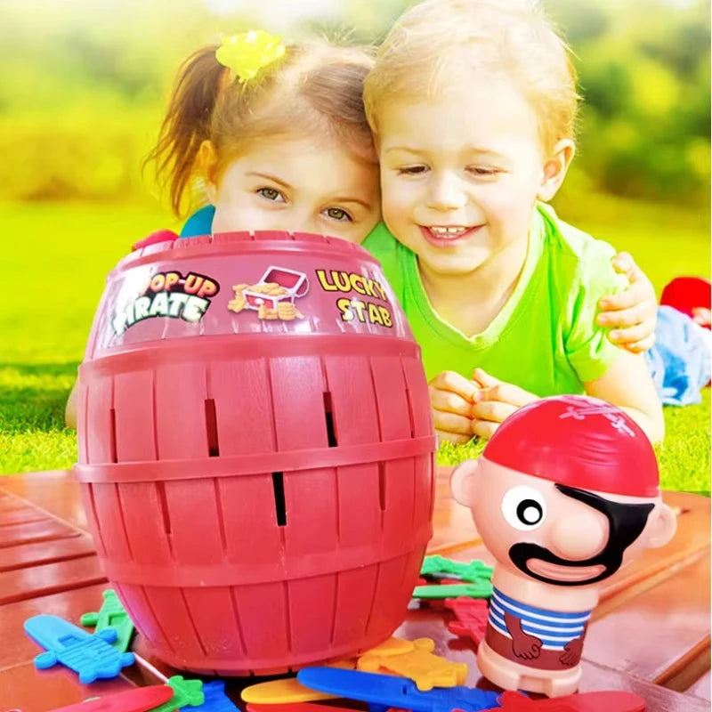 Newest Fun Pirate Barrel Toy Sword Jump Pirate Game Board Children Halloween Toy Parent-child Interactive Toy Boy Gifts