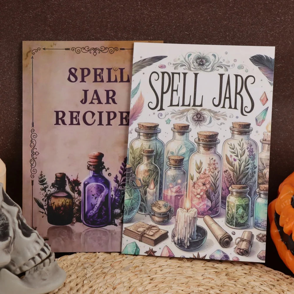 2 Ancient Herbal Magic Books - Detailed Picture Guide to Magical Herbs - Perfect for Birthdays, New Years, and Party Decorations