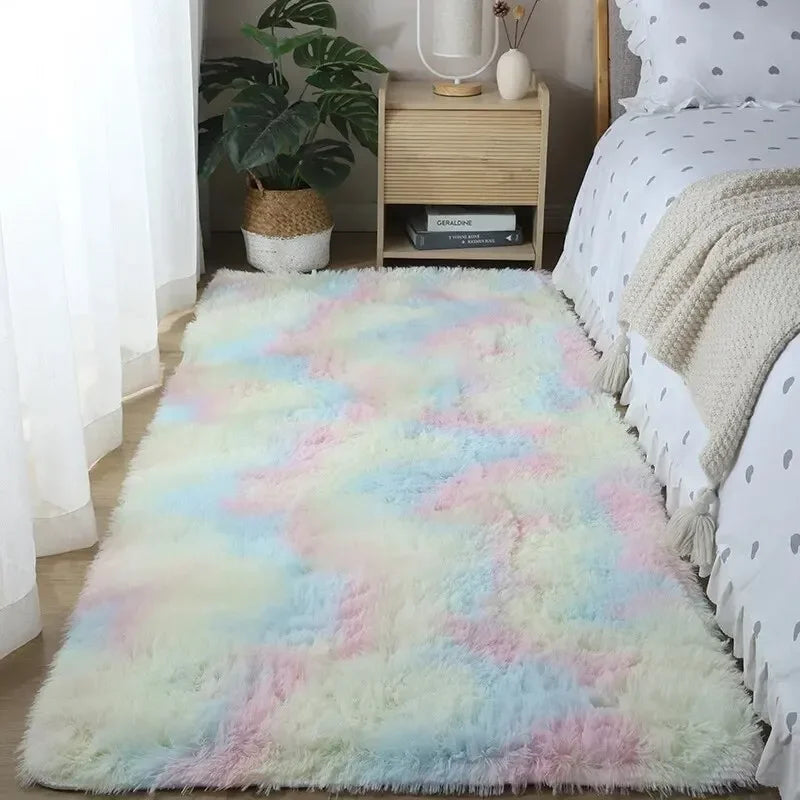 VIKAMA Fluffy Rugs Shaggy Bedroom Area Rugs Shaggy Non-Slip Rugs, Machine Washable Soft Shaggy Rugs Modern Soft Plush Rugs