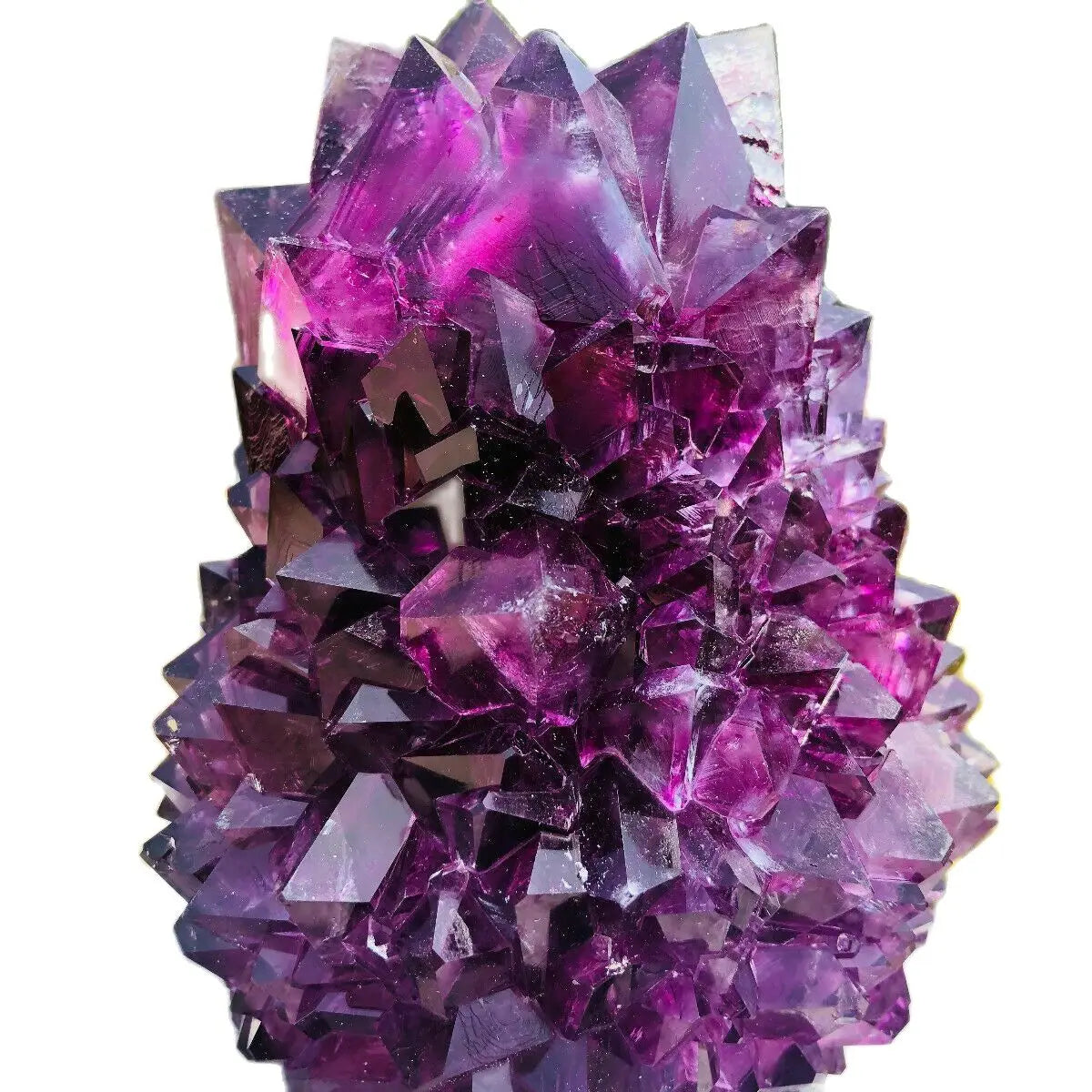 Phantom Crystal Cluster, Mineral Specimen, Purple Potatin Alum, Octahedral Crystals, Brilliant Crystals, Home Decoration