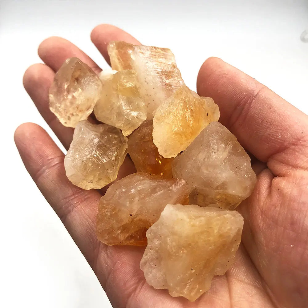 MagicCrystals 1pc Citrine Natural Stone Raw Crystals and Stones Healing Rock Minerales Crystal Home Decorations Room Decor Gift