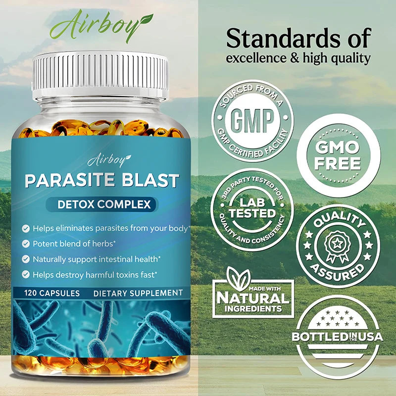 Parasite Blast - Bowel Cleansing Supplement, Digestive Health, Immune Health, Parasite Removal