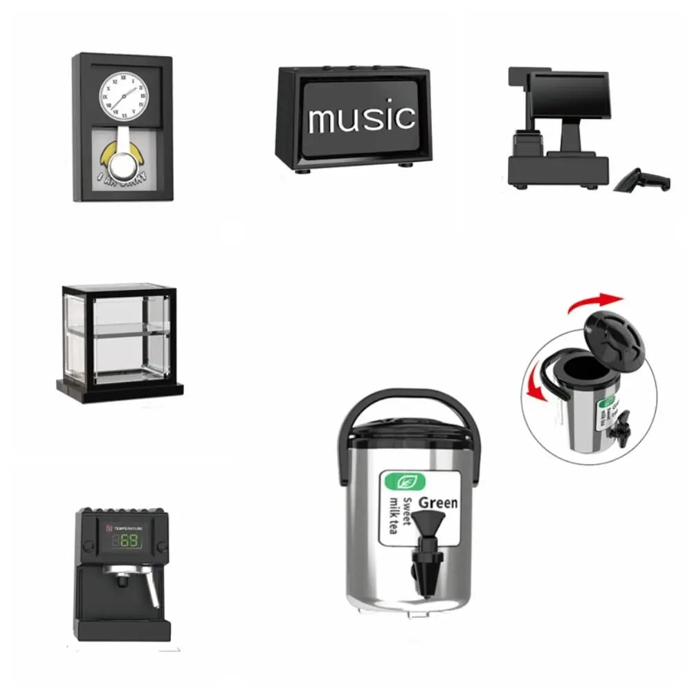 Household Dollhouse Miniature Furniture Accessories Lifelike Shooting Props Electrical Model DIY Supermarket Ornaments Girls