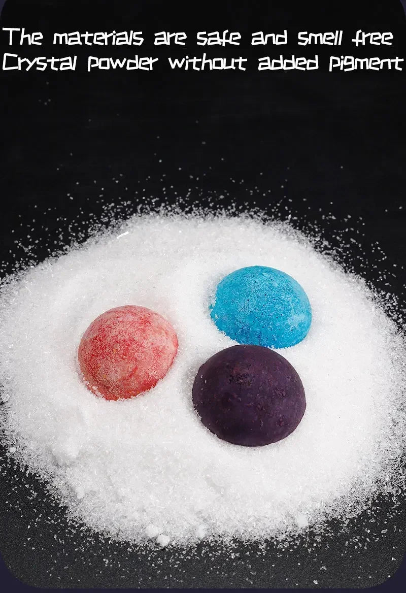 Crystal planting experiments, Science and education toys, DIY growable crystals, Color Random, Christmas/Halloween Gifts