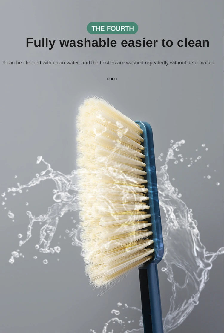 Household Bed Sweeping Brush Sofa Carpet Cleaning Brush Long Handle Soft Brush Dusting Duster Bedroom Bed Linen Cleaning Tool