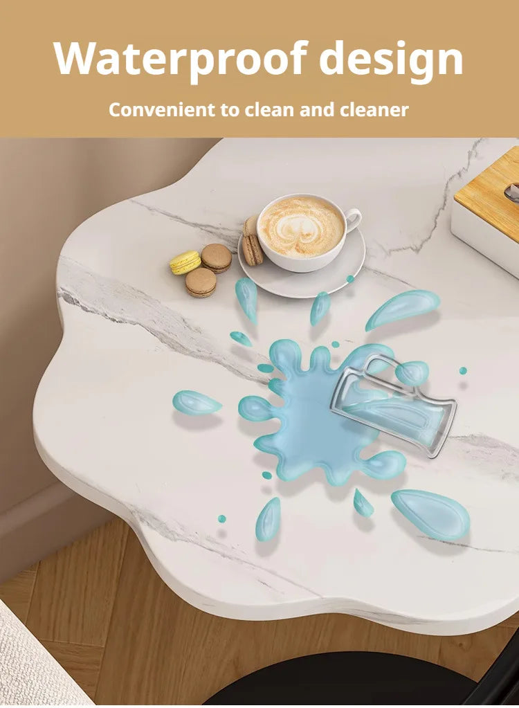 Household Mini Coffee Table Light Luxury Movable 2layer Sofa Side Table Bedside Storage Shelf Balcony Coffee Table Shelves