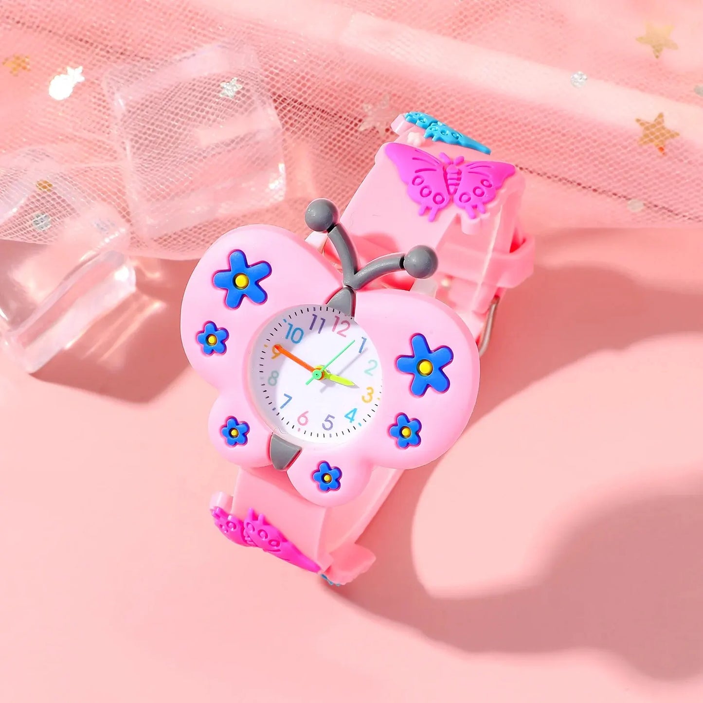 Popular Children's Butterfly Quartz Watch Set