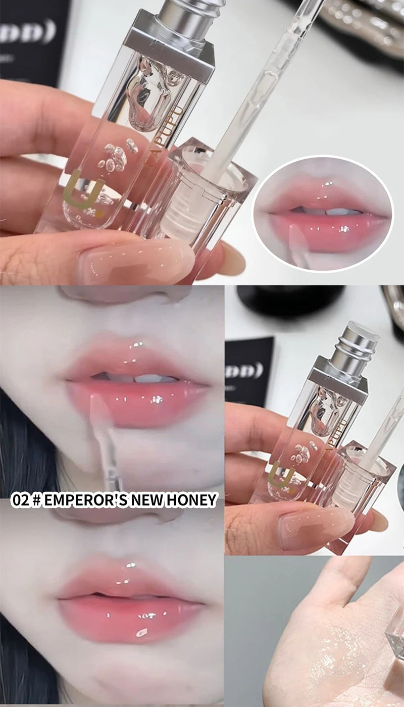 Lip oil Moisturizing Long-lasting Lip Gloss Transparent Fade Lip line Lipstick Base High appearance level beep lips