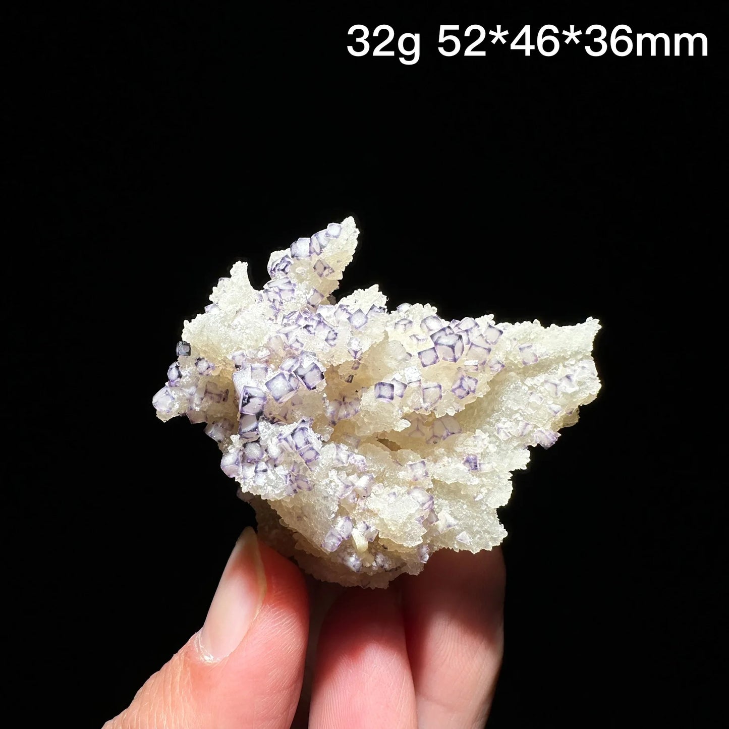 Natural Purple edge fluorite mineral specimen healing crystal gem collection Mineral Quartz Rock Healing Stone Home Decor