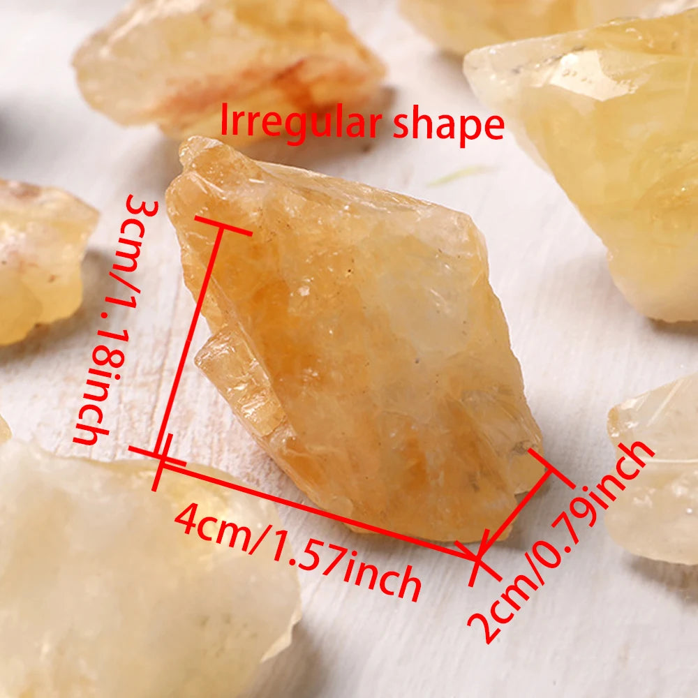 Natural Citrine Crystal Stones Minerals Landscape Rock Specimen Mineral Decorative Bulk Irregular Shape Raw Stone Home Decor