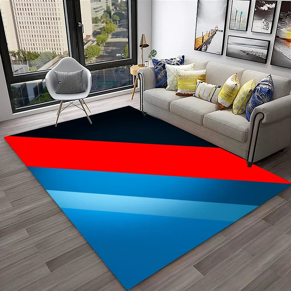 Racing Car Sports Car Carpet Rug for Home Living Room Bedroom Playroom Sofa Doormat Decor,Kids Game Area Rug Non-slip Floor Mat