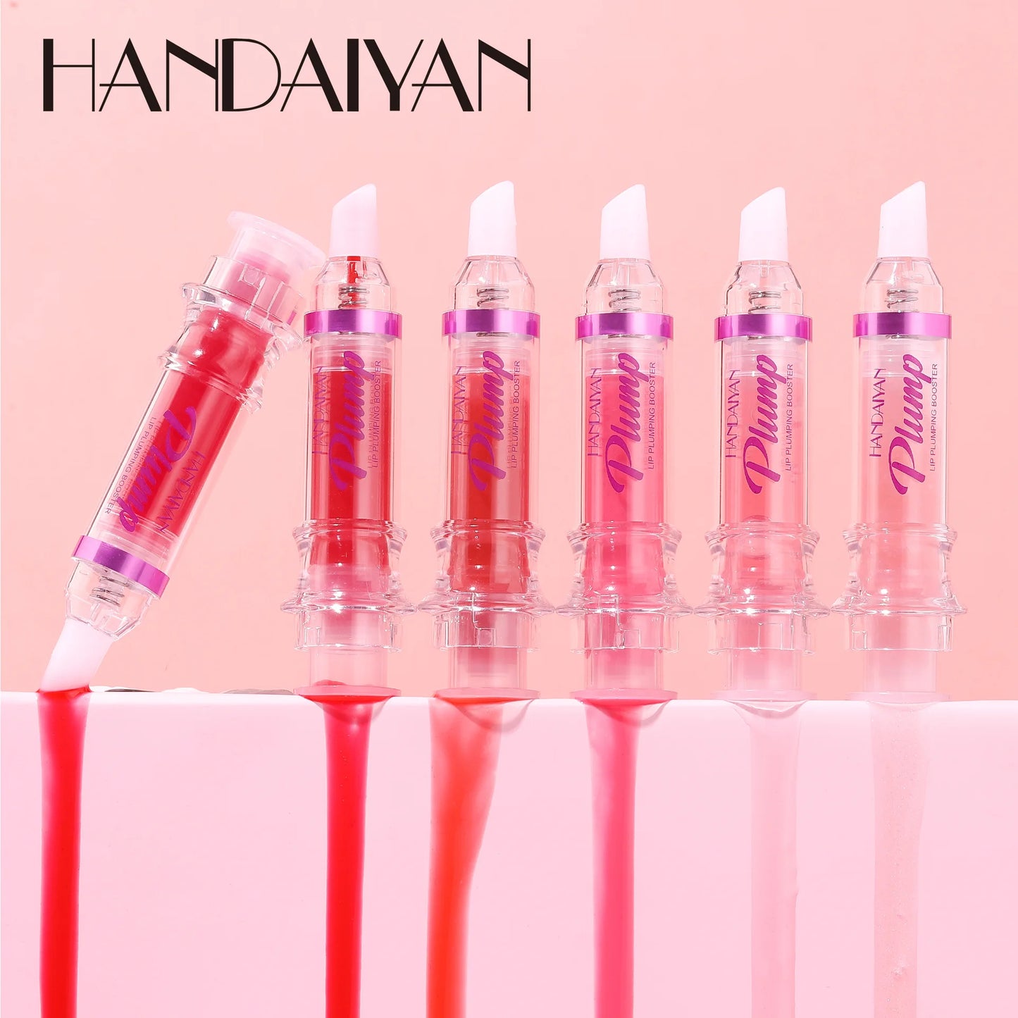 Lip Plumping Booster Lasting Sexy Plumper Glitter Red Nude Lipstick Liquid Waterproof Moisturize Oil Lipgloss Makeup Lip Care