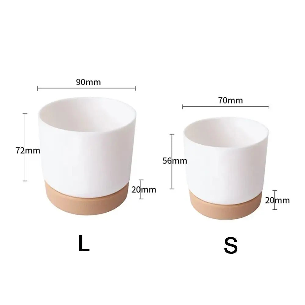 Self Watering Flowerpot Automatic Water Absorption Storage Round