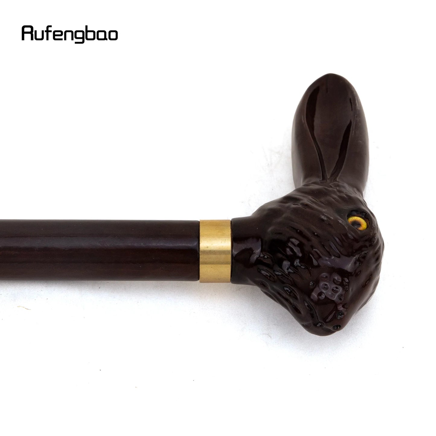 Rabbit Wooden Single Joint Fashion Walking Stick Decorative Vampire Cospaly Party Walking Cane Halloween Mace Wand Crosier 93cm