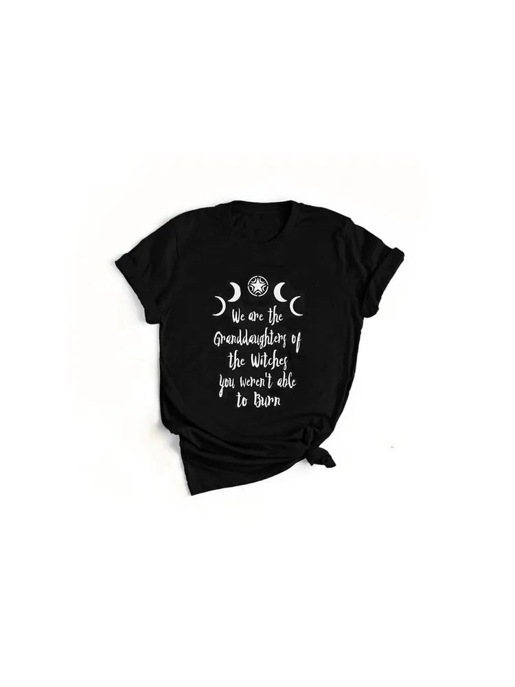 Witches Do It Better T-Shirt Black Gothic Tee Shirt Summer Fashion Tumblr Grunge Tshirts Short Sleeve O-neck Printed Tee Shirt