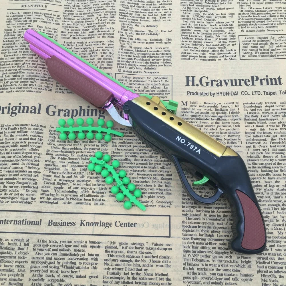 Toy Guns Blaster Air Soft BB Pistol Handgun Airgun Paintball Gun Revolver Manual Firing Sniper Gun Plastic Kids Toys For Gift