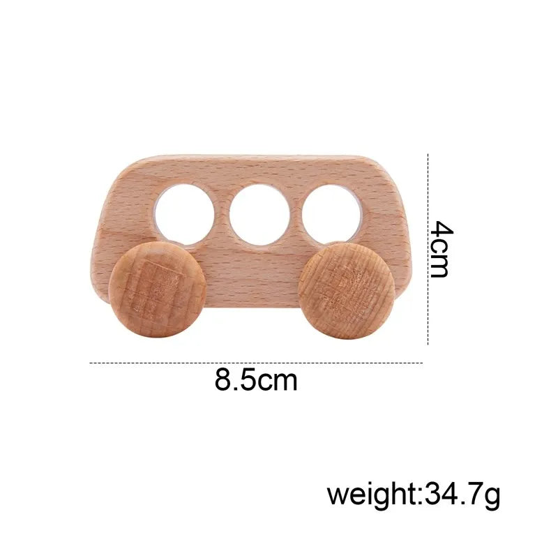 Wooden Cars Toys Maple Diy Crafts for Students Home Activities Montessori Grasping Teething Toy Newborn Birthday Gift Wood Block