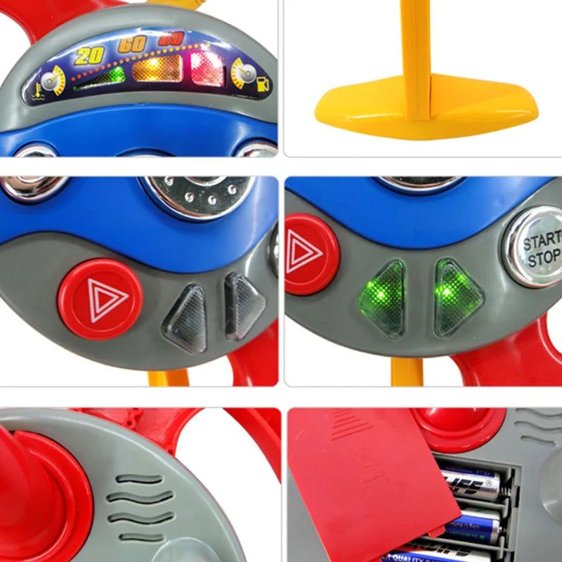 Educational Toys For Children Children Electronic Backseat Driver Car Seat Steering Wheel Toy Game Light Sound #2023