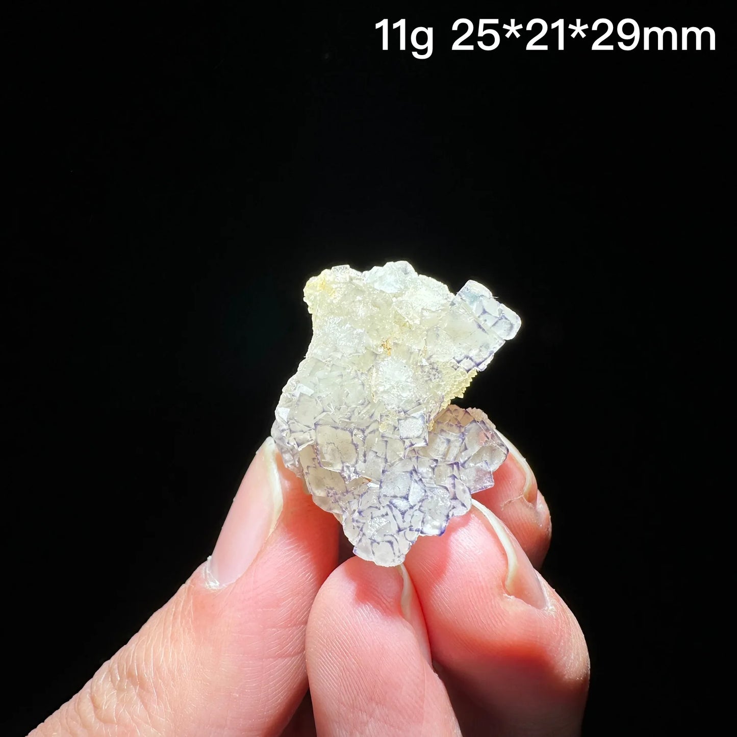 Natural Purple edge fluorite mineral specimen healing crystal gem collection Mineral Quartz Rock Healing Stone Home Decor