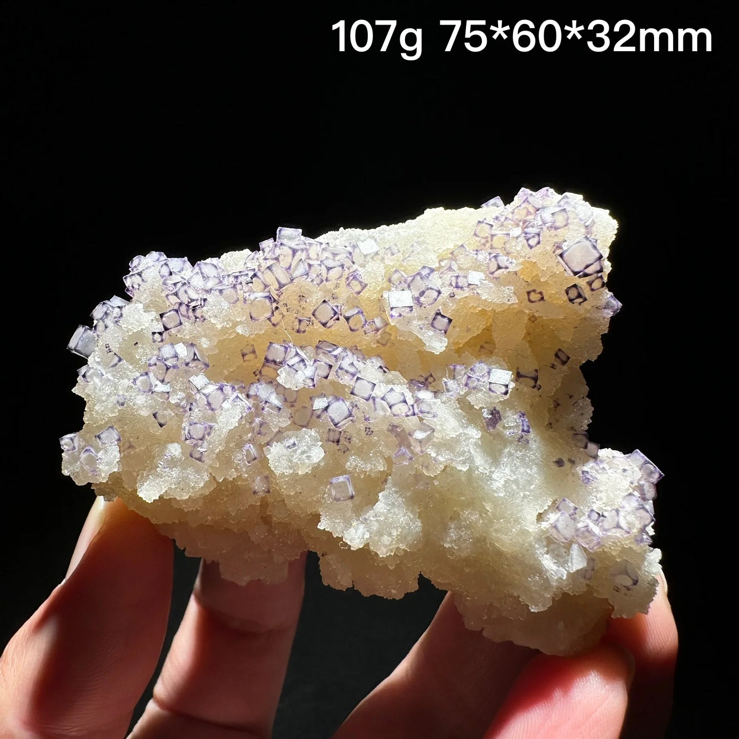 Natural Purple edge fluorite mineral specimen healing crystal gem collection Mineral Quartz Rock Healing Stone Home Decor