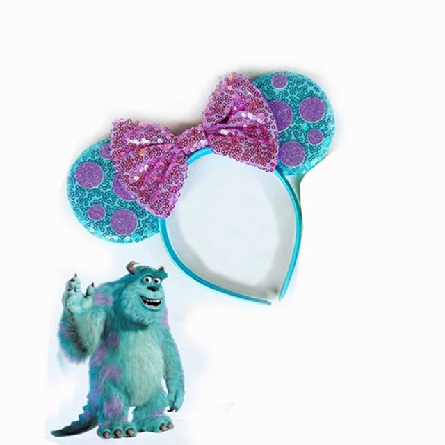 Chic Mickey Mouse Ears Headbands Women Halloween Party Cosplay Bad Guys Hairbands Girls Festival Gift Kids DIY Hair Accessories