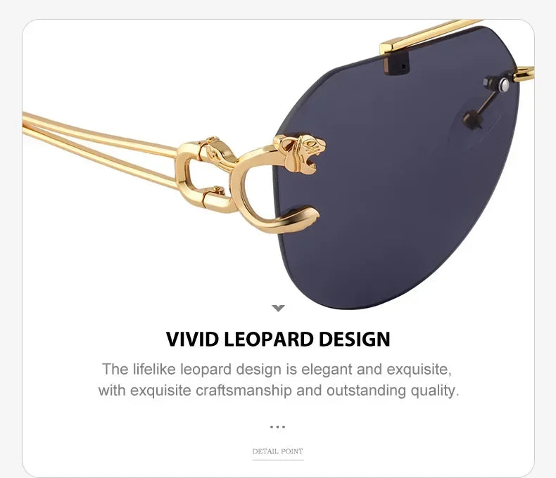 2024 Luxury Brand Sunglasses Men Retro Driving Sunglasses for Women Fashion Rimless Sun Glasses Uv400 Gafas De Sol Hombre