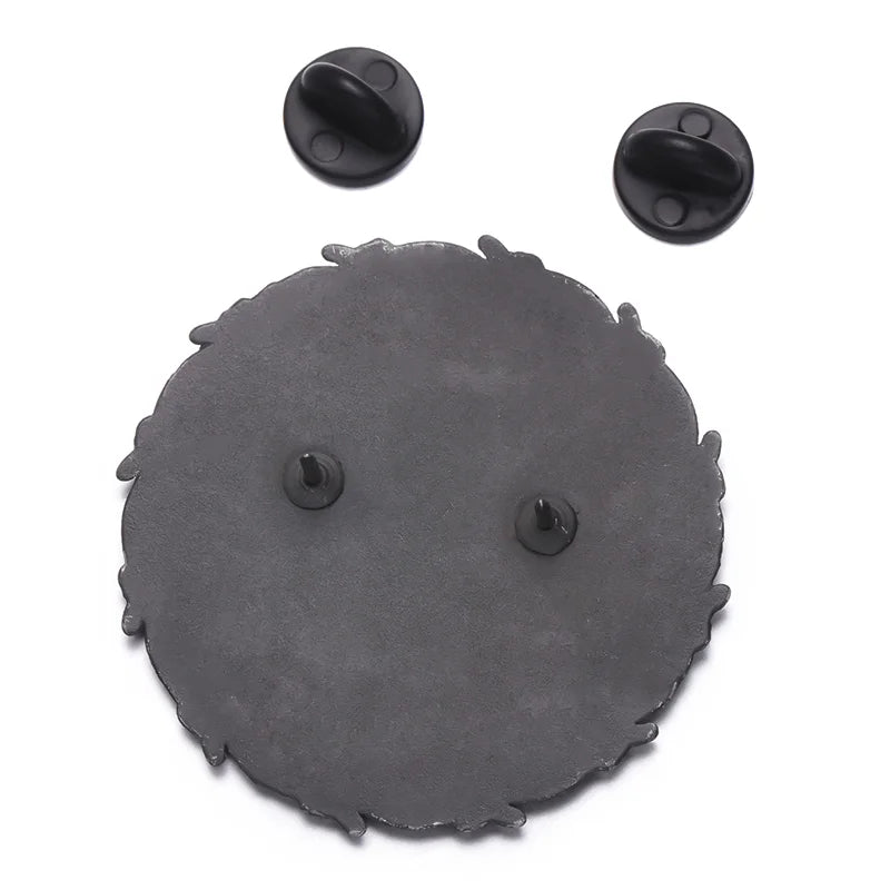 Skull Crow Enamel Pins Custom Motorcycle Club Brooches Lapel Badges Punk Gothic Halloween Horror Jewelry Gift Drop Shipping