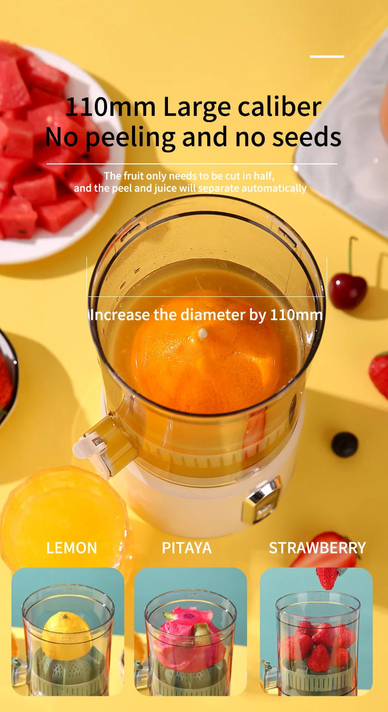 2025 Wireless Portable Electric Juicer 600ml USB Charge Fresh Juice Extractor Citrus Orange Squeezer Machine Smoothie Blender