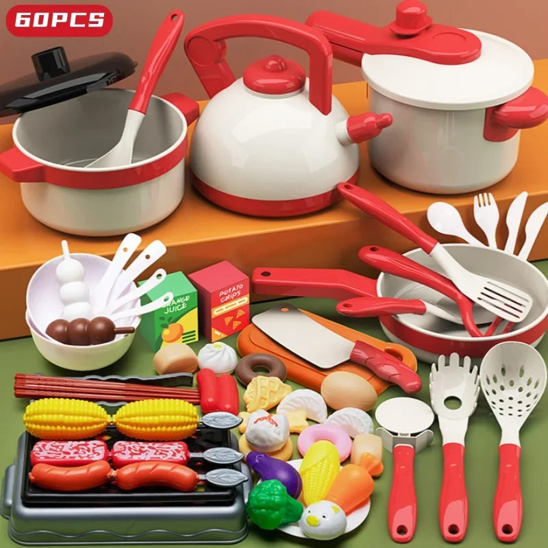 Toddler Food Cutting Toys Kitchen Play Fruit And Vegetable Set Educational Cooking Kits Fun Children's Day Present For Children