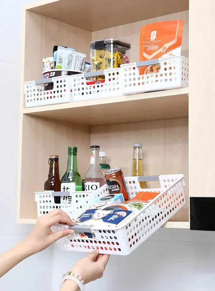 Household miscellaneous items storage basket snack toy storage box plastic shelf kitchen tabletop minimalist storage box
