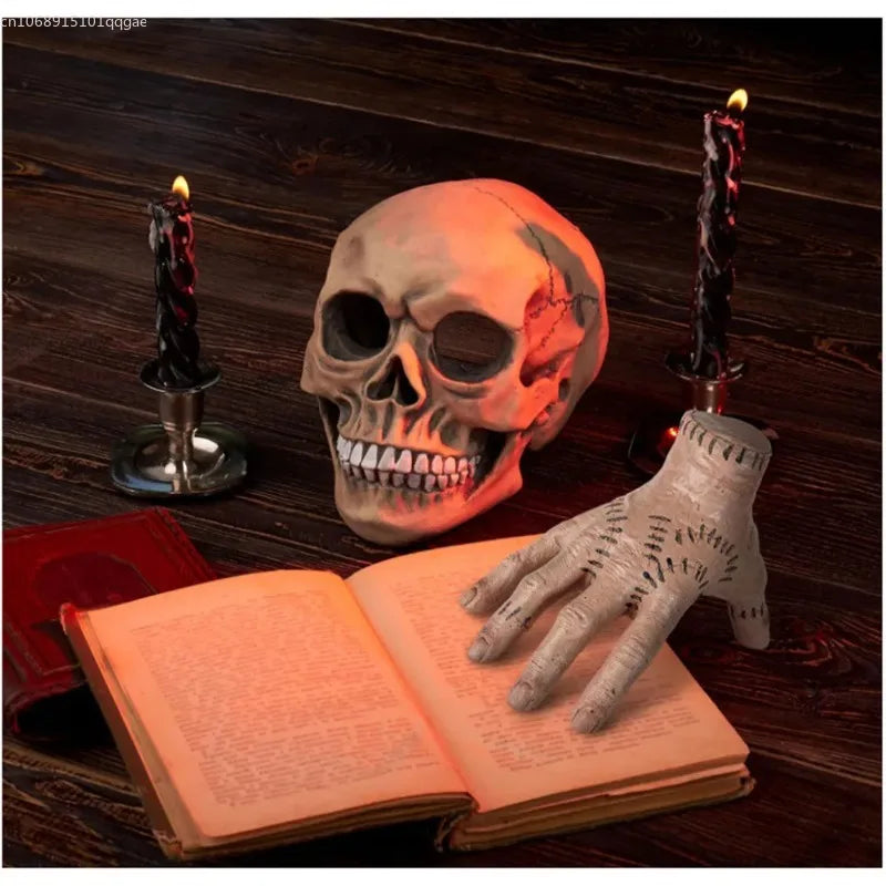 Halloween Horror Thing Hand From Addams Family Cosplay Latex Figurine Home Decor Crafts Party Prop Living Room Decoration