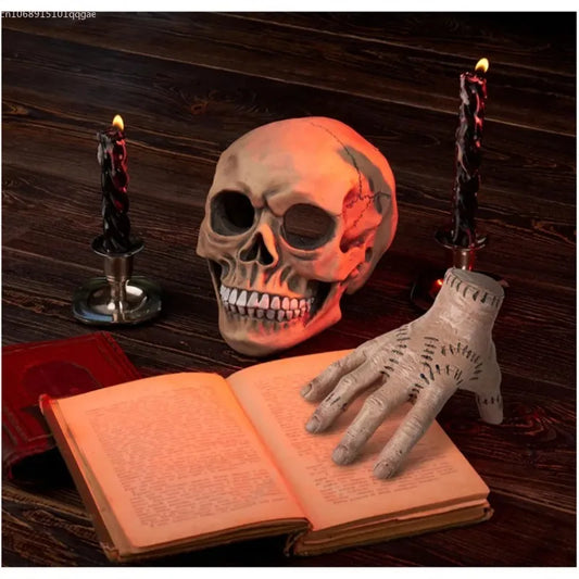 Halloween Horror Thing Hand From Addams Family Cosplay Latex Figurine Home Decor Crafts Party Prop Living Room Decoration