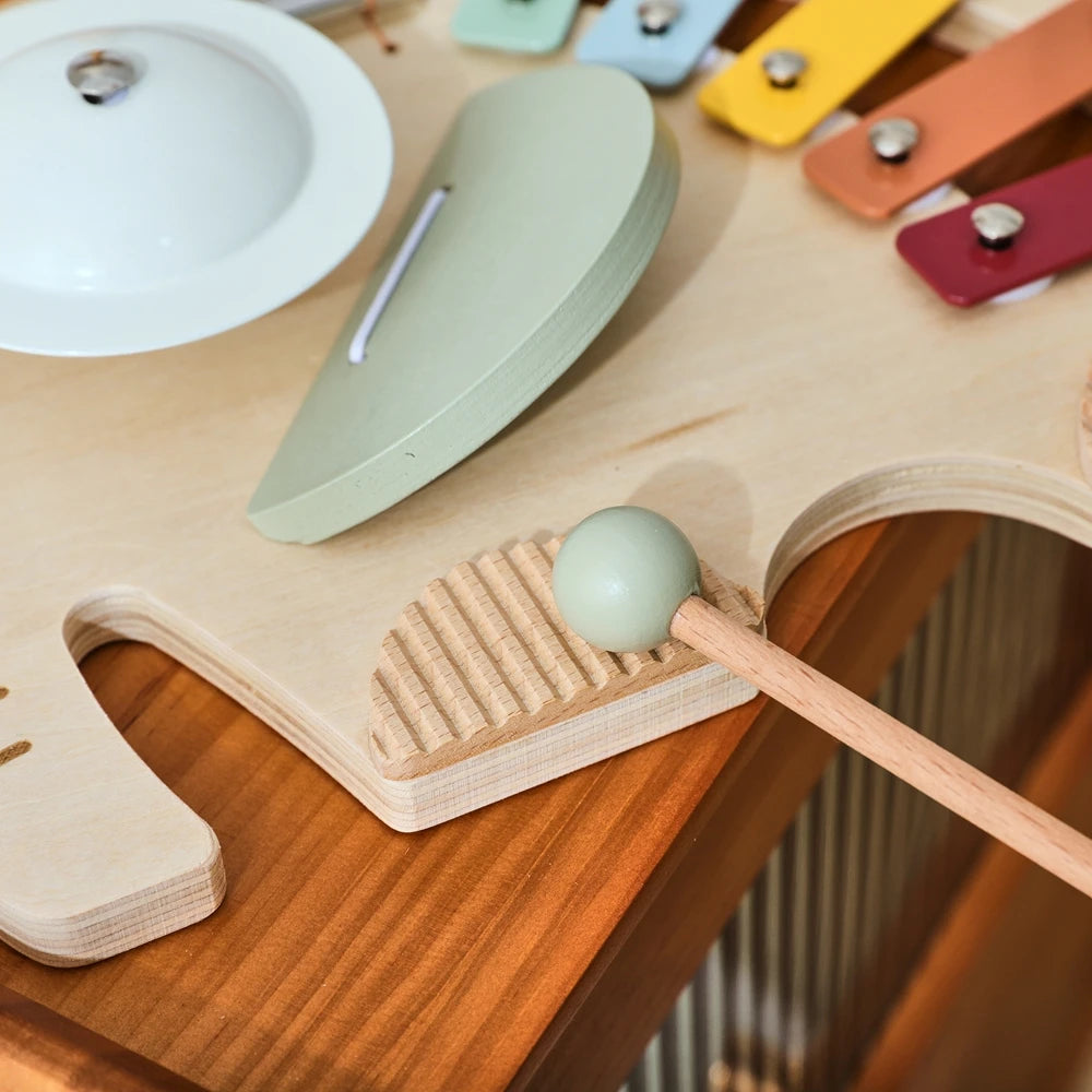 Baby Wooden Instruments Toys Educational Children's Musical Toys Elephant Xylophone Toys Newborn Birthday Gifts Music Table Toys