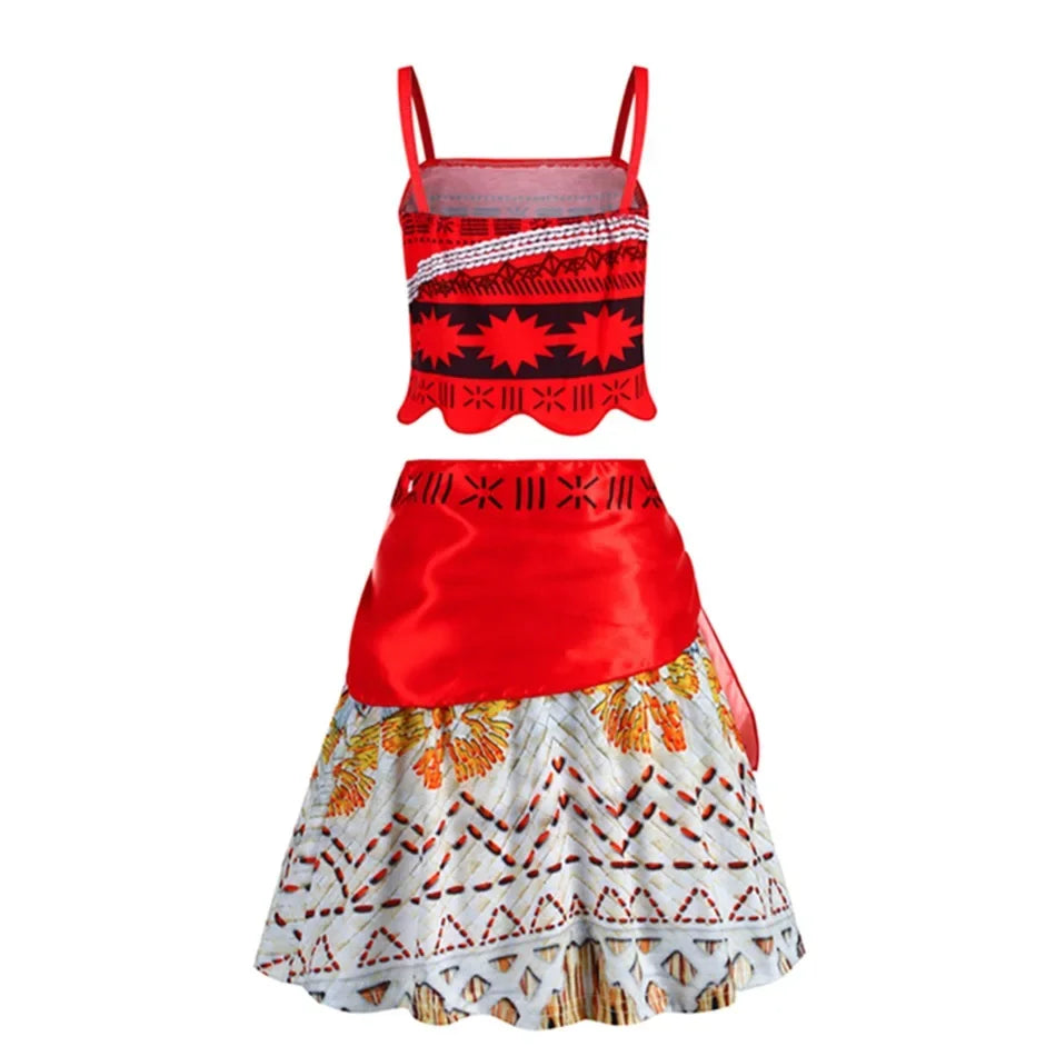 Princess Dress Girl Moana Costume Kids Beach Birthday Party Girls Halloween Outfits