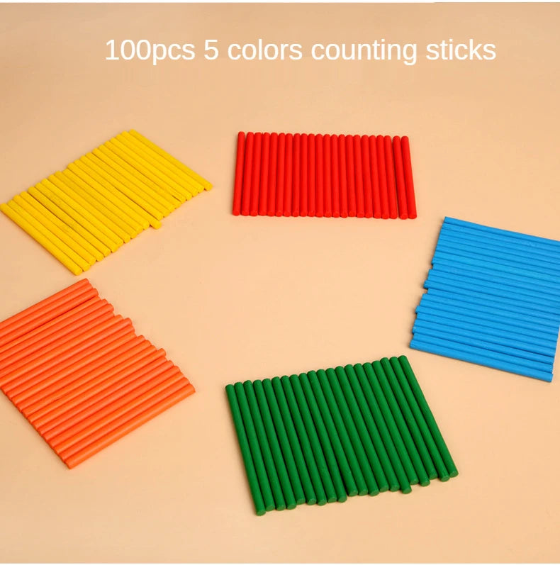 Kids Teaching Early Learning Aids Toddler Educational Toy Wooden Number Matching Addition and Subtraction Math Toys for Children